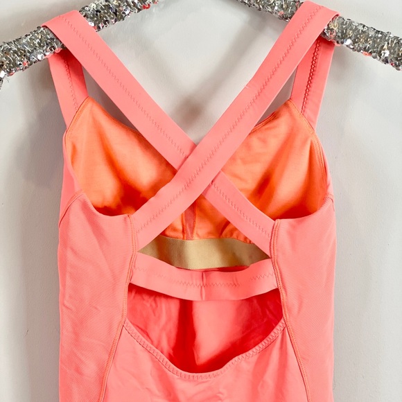 Lululemon Orange Criss Criss Open Back Tank 6 - Picture 5 of 7